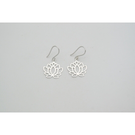 ARETES FLOR DE LOTO COLGANTES