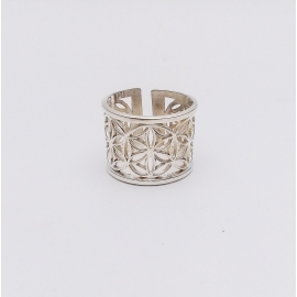 ANILLO FLOR DE LA VIDA ABIERTO