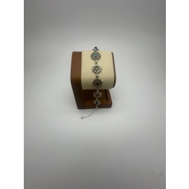 PULSERA SILUETA CHAKRAS CON PIEDRA NATURAL
