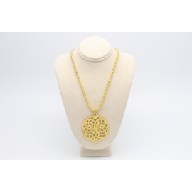 Semilla de la Vida acero dorado